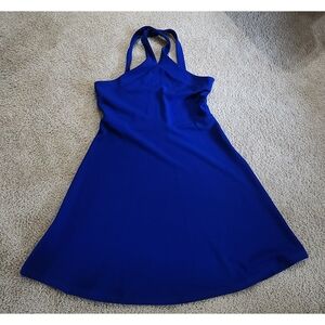 SHEIN Blue Halter Dress